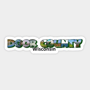 Door County Wisconsin Big Letter Sticker